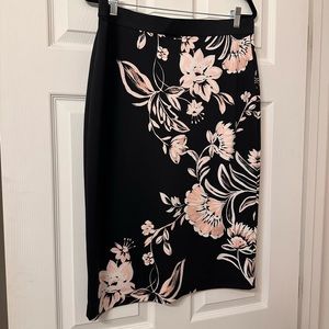 Alfani L Black/Floral Skirt
